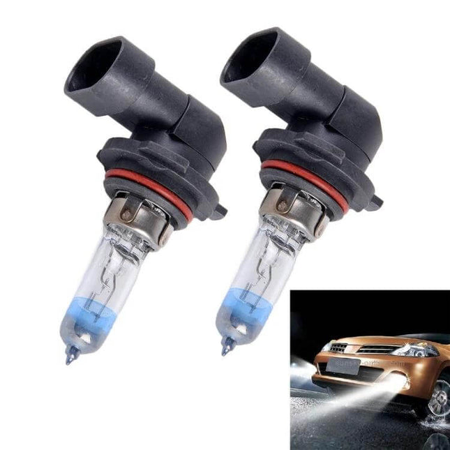 Halogen Headlamp 12V For Cars Durable Everyday Lighting - pair of 12V halogen bulbs with connectors for night driving and wet weather visibility