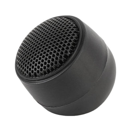 Two Pack Car Dome Tweeters For Crystal Clear Car Audio - compact black dome tweeter with honeycomb grille for dashboard or A-pillar installation
