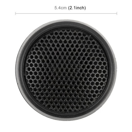 Two Pack Car Dome Tweeters For Crystal Clear Car Audio - compact 5.4cm black dome tweeter with honeycomb grille, ideal factory speaker upgrade