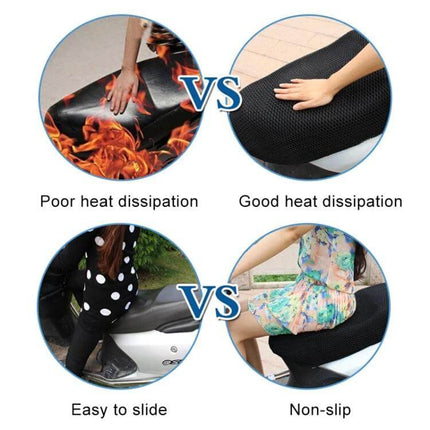 Comfortable Breathable Motorcycle Cushion with Sunscreen, Size XL breathable non-slip seat cover shows good heat dissipation and moisture management