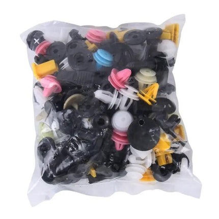 Plastic Push Rivets for Automotive Fastening, 100 Pack