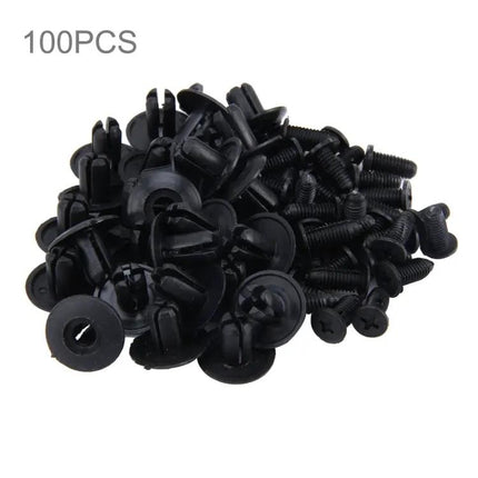 Plastic Push Rivets for Automotive Fastening, 100 Pack