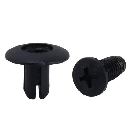 Plastic Push Rivets for Automotive Fastening, 100 Pack
