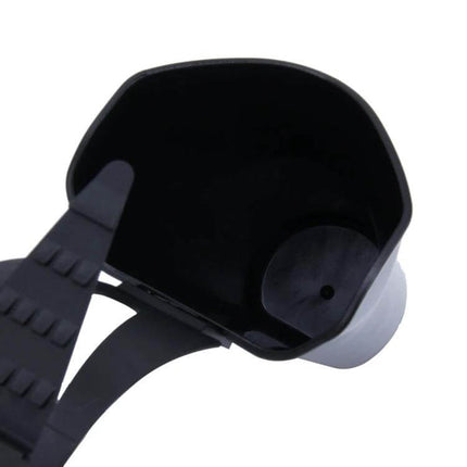 Shunwei Waterproof Car Umbrella Storage Organizer black interior view showing holder and drainage cup