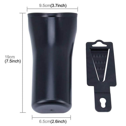 Shunwei Waterproof Car Umbrella Storage Organizer black waterproof car umbrella holder with mounting clip, 19cm height, tidy interior storage