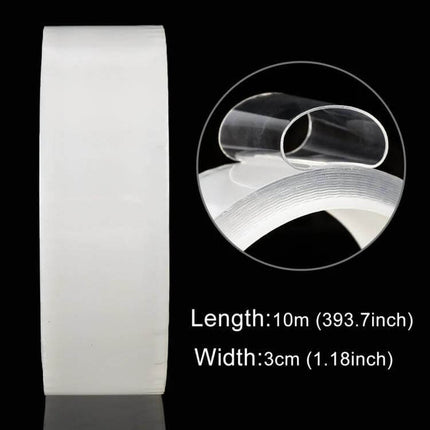 Protective Car Door Anti-Collision Strip with 10-Meter Length clear bumper guard roll for car door edge protection, 3cm width, 10m coverage