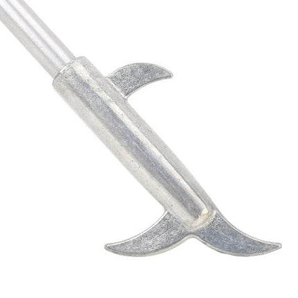 Portable Car Tire Cleaning Hook Black Orange For Everyday Use - close-up of metal hook tip on compact 3.6 x 32 cm tire cleaning tool