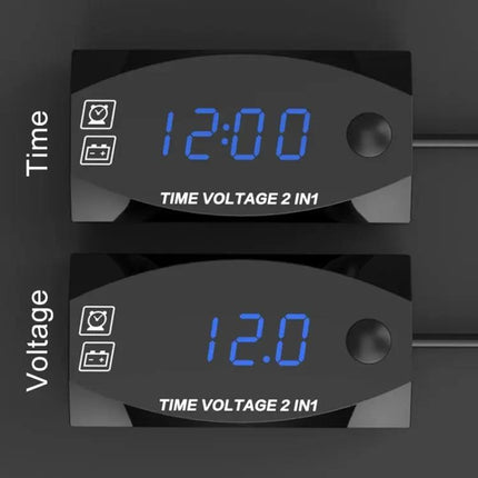 Motorcycle Digital Clock and Voltmeter for Daily Riding Use | Syndmart