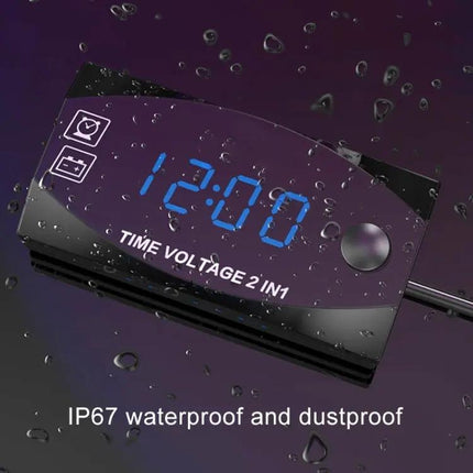 Motorcycle Digital Clock and Voltmeter for Daily Riding Use | Syndmart