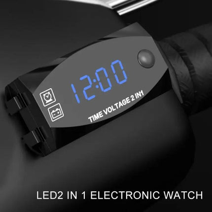 Motorcycle Digital Clock and Voltmeter for Daily Riding Use | Syndmart
