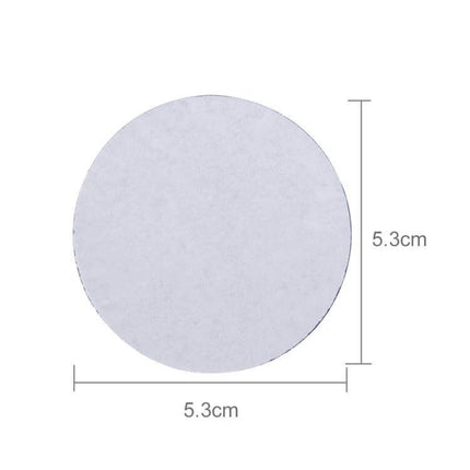 USA Flag Metal Stickers for Car Wheel Hub Caps, 4 Pack - round 5.3cm metal hub cap stickers showing size diagram