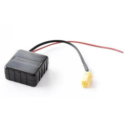 Car Bluetooth AUX Adapter For Fiat, Alfa Romeo, Lancia, Mercedes plugged into CD changer port with wiring harness for wireless music streaming
