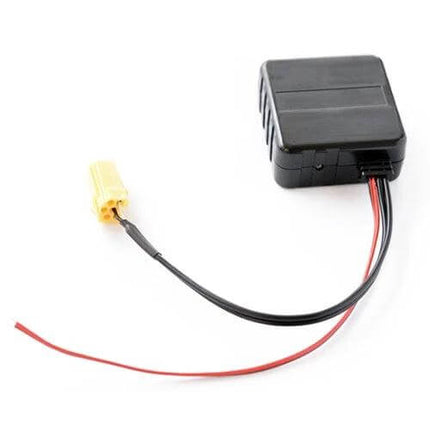 Car Bluetooth AUX Adapter For Fiat, Alfa Romeo, Lancia, Mercedes compact black module with wiring harness for CD changer port installation