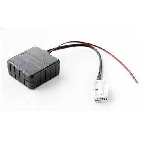 Car Bluetooth AUX Adapter For Audi 6-Disc CD Changer black module with wiring harness for factory CD changer AUX integration