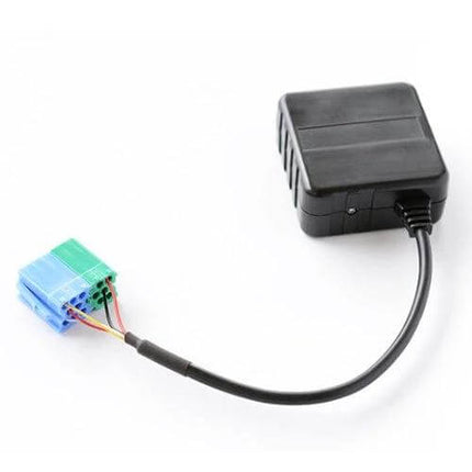 Car Wireless Bluetooth Module for Porsche Becker CD shown with CD changer plug and compact black module