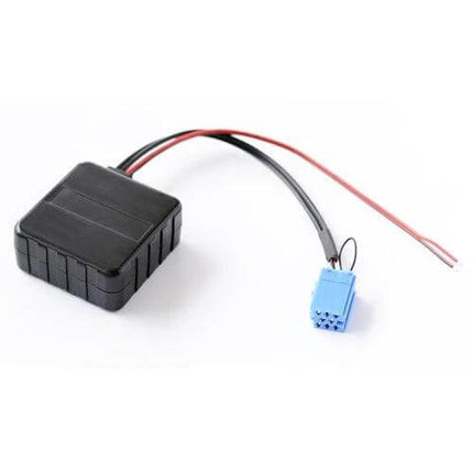 Car Wireless Bluetooth Audio Adapter For Mercedes Benz Stereo black module with blue CD changer plug and wiring harness