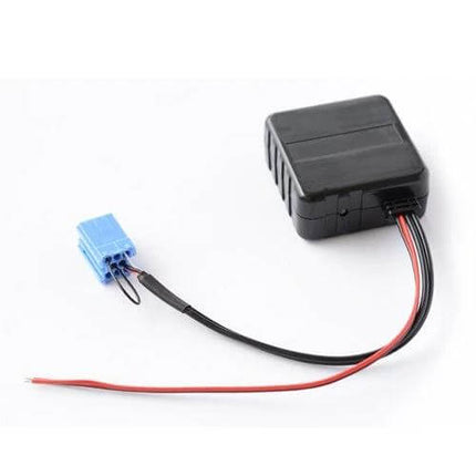 Car Wireless Bluetooth Audio Adapter For Mercedes Benz Stereo - compact plug-and-play module with blue CD changer connector