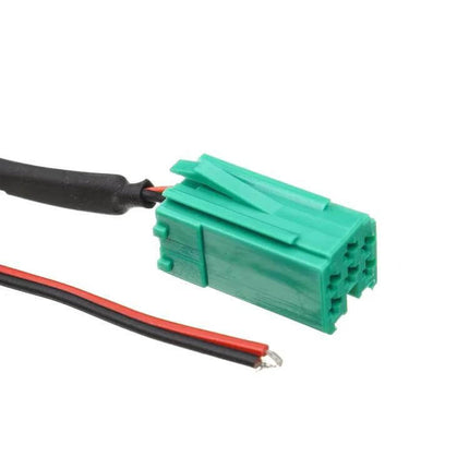 Car Wireless Bluetooth AUX Adapter for Renault Factory Stereo green CD changer plug harness with red and black power wires