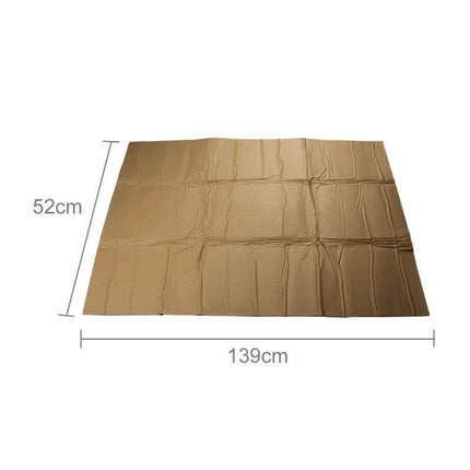 Car Exhaust Heat and Sound Insulation Mat with Waterproof Protection brown 139x52cm heat and noise shield for vehicle cabin
