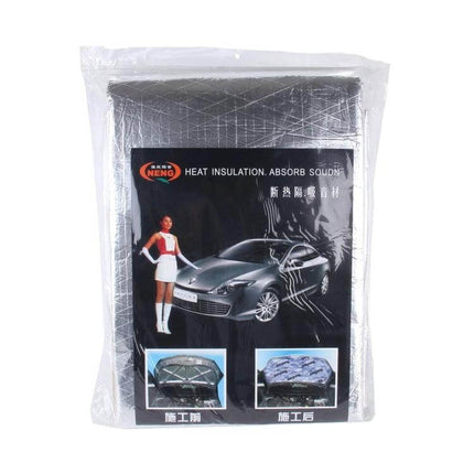 Car Exhaust Heat and Sound Insulation Mat with Waterproof Protection installed under hood to reduce heat and noise, waterproof reflective automotive mat