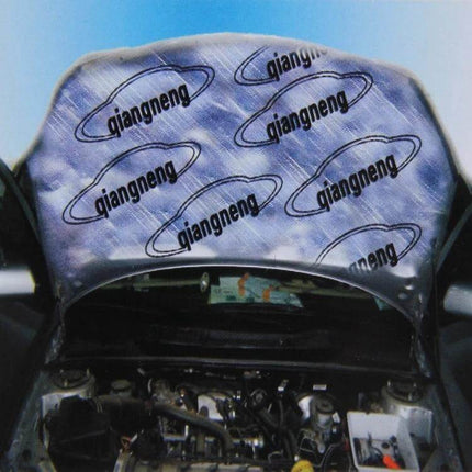 Car Exhaust Heat and Sound Insulation Mat with Waterproof Protection installed under hood to reduce heat and noise