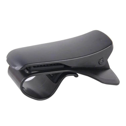 Universal Flexible Dashboard Phone Holder for Smartphones Up to 6.5 Inches - black clip-style mount for dashboard or desk