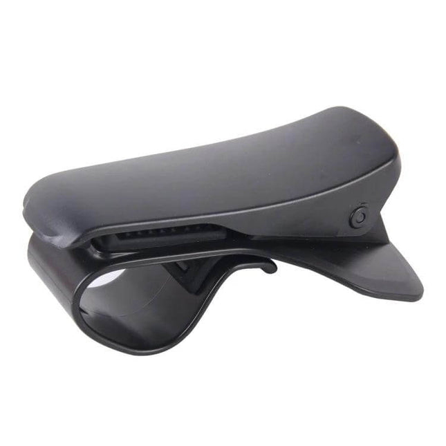 Universal Flexible Dashboard Phone Holder for Smartphones Up to 6.5 Inches - black clip-style mount for dashboard or desk