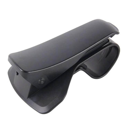Universal Flexible Dashboard Phone Holder for Smartphones Up to 6.5 Inches - black flexible clip mount for car dashboard and desk use