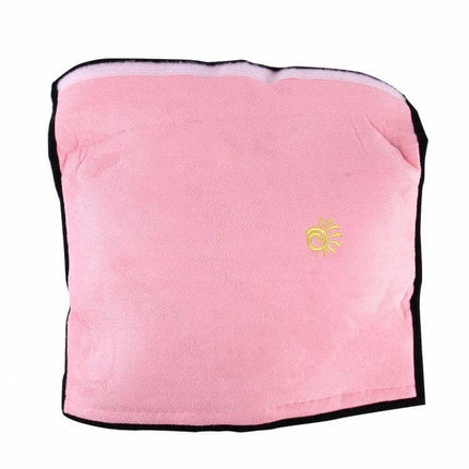Soft Neck Support Pillow for Baby Car Seatbelts, 2 Pack - pink removable washable cover travel neck support pillow