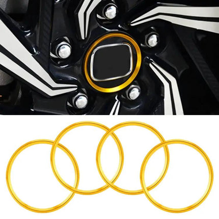 Set of 4 Metal Wheel Hub Decoration Rings for BMW 5 Series 2018