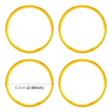 Set of 4 Metal Wheel Hub Decoration Rings for BMW 5 Series 2018
