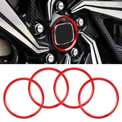 Set of 4 Metal Wheel Hub Decoration Rings for BMW 5 Series 2018