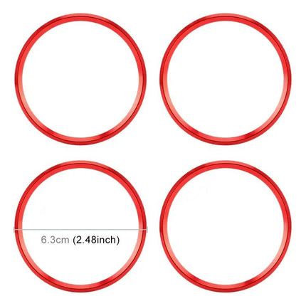 Set of 4 Metal Wheel Hub Decoration Rings for BMW 5 Series 2018