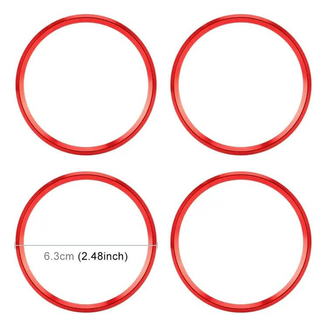 Set of 4 Metal Wheel Hub Decoration Rings for BMW 5 Series 2018