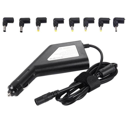 Universal Car Charger for Laptops with Multiple Adapters — car cigarette lighter laptop power adapter with 8 interchangeable tips
