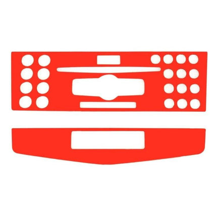 Mercedes-Benz W204 Carbon Fiber CD Frame Decorative Sticker red carbon fiber-style interior trim kit for Mercedes W204 dashboard