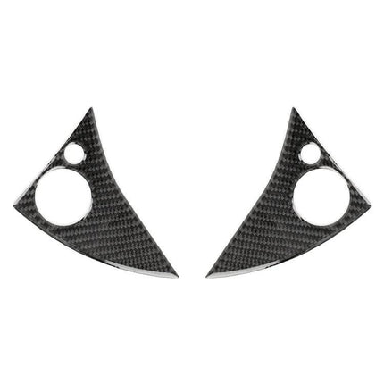 Mercedes-Benz Carbon Fiber Steering Wheel Button Decor Stickers, 2 Pack - carbon fiber button trim pair for steering wheel