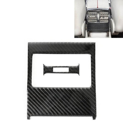 Carbon Fiber Decorative Sticker for Car Air Vent Enhancement, Set of 2 applied to rear air vent frame for interior upgrade