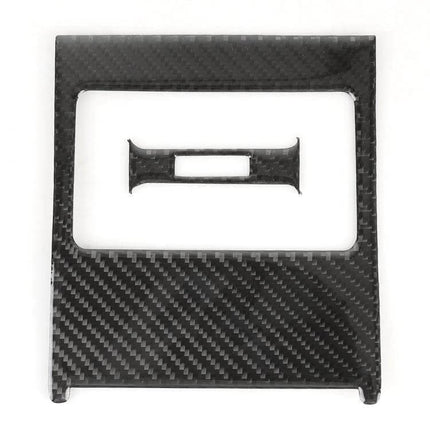 Carbon Fiber Decorative Sticker for Car Air Vent Enhancement, Set of 2 - black carbon fiber rear air outlet frame decal