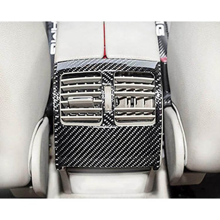 Carbon Fiber Decorative Sticker for Car Air Vent Enhancement, Set of 2 - rear air outlet frame carbon fiber trim