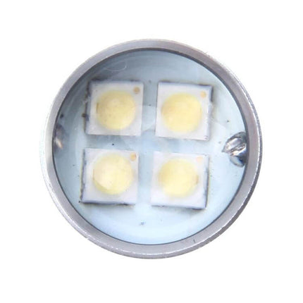 H1 Car Fog Lights 12-24V For Foggy Roads And Daily Driving slim 4-LED round fog light close-up, adjustable bracket compatible
