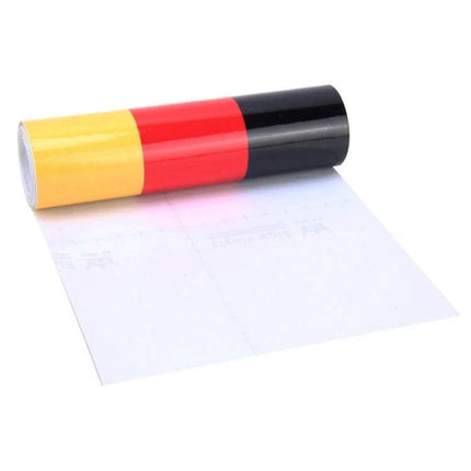 German Flag Car Decal Sticker for Vehicles, 2 Meters Long - roll of self-adhesive waterproof German flag vehicle decal