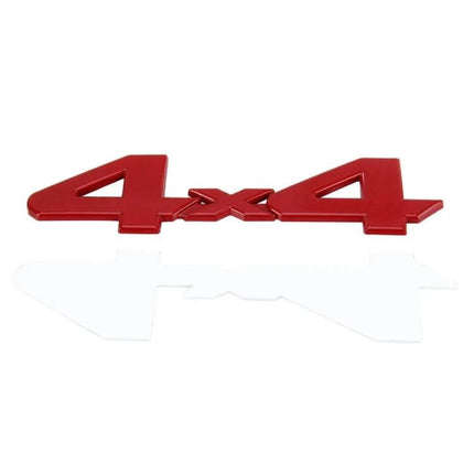 Durable Metal Car Sticker for Vehicle Personalization and Styling - red 4x4 metal emblem weather-resistant vehicle decal