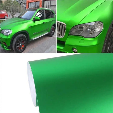 Ice Blue Metallic Matte Vinyl Car Wrap Sticker, 8m x 0.5m | Syndmart