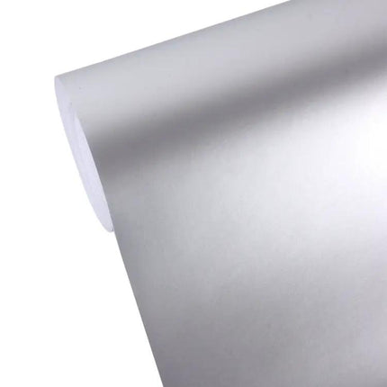 Ice Blue Metallic Matte Vinyl Car Wrap Sticker, 8m x 0.5m