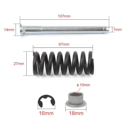 Door Hinge Bushing Kit for Chevrolet S10 S15 Door Alignment metal pin spring clip bushing with dimensions
