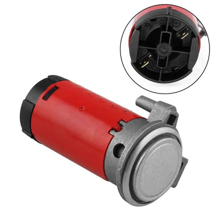 Air Compressor for Maintaining Vehicle Air Horns on the Road compact 12V red motor for quick on‑the‑go horn pressure restoration