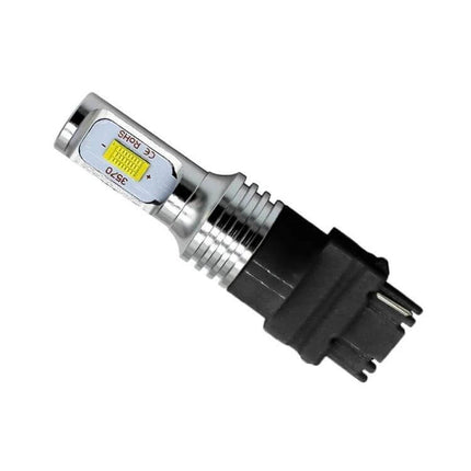 LED Back-Up Car Bulbs 2-Pack for Turn Signals and Reversing Lights - close-up of single 3156 LED replacement bulb showing 3570 chips and plug-and-play base