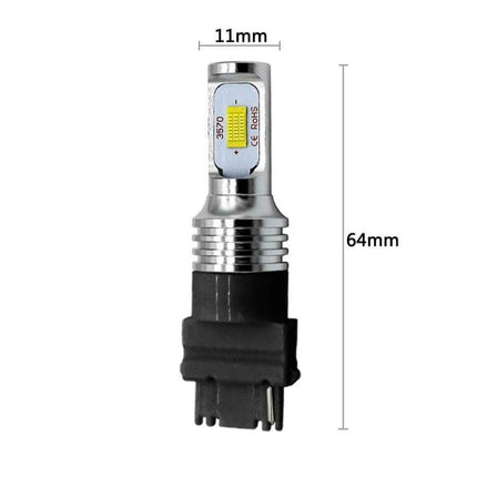 LED Back-Up Car Bulbs 2-Pack for Turn Signals and Reversing Lights - 3156 socket 64mm high 11mm top LED replacement bulb
