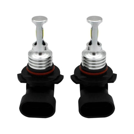 9005 HB3 Car Fog LED Bulbs Bright White, 2 Pack For Cars - 3570 chip dual LED fog light bulbs with 360-degree beam and plug-and-play 9005 HB3 sockets